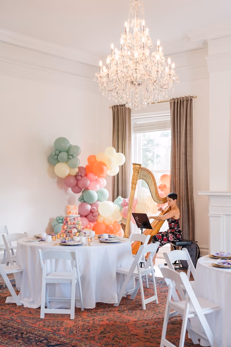 Floral design display at Spring Vendor Soiree