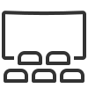Equipment rental icon
